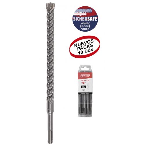 Kit 10 Uds. brocas SDS-Plus +Pilot Imcoinsa